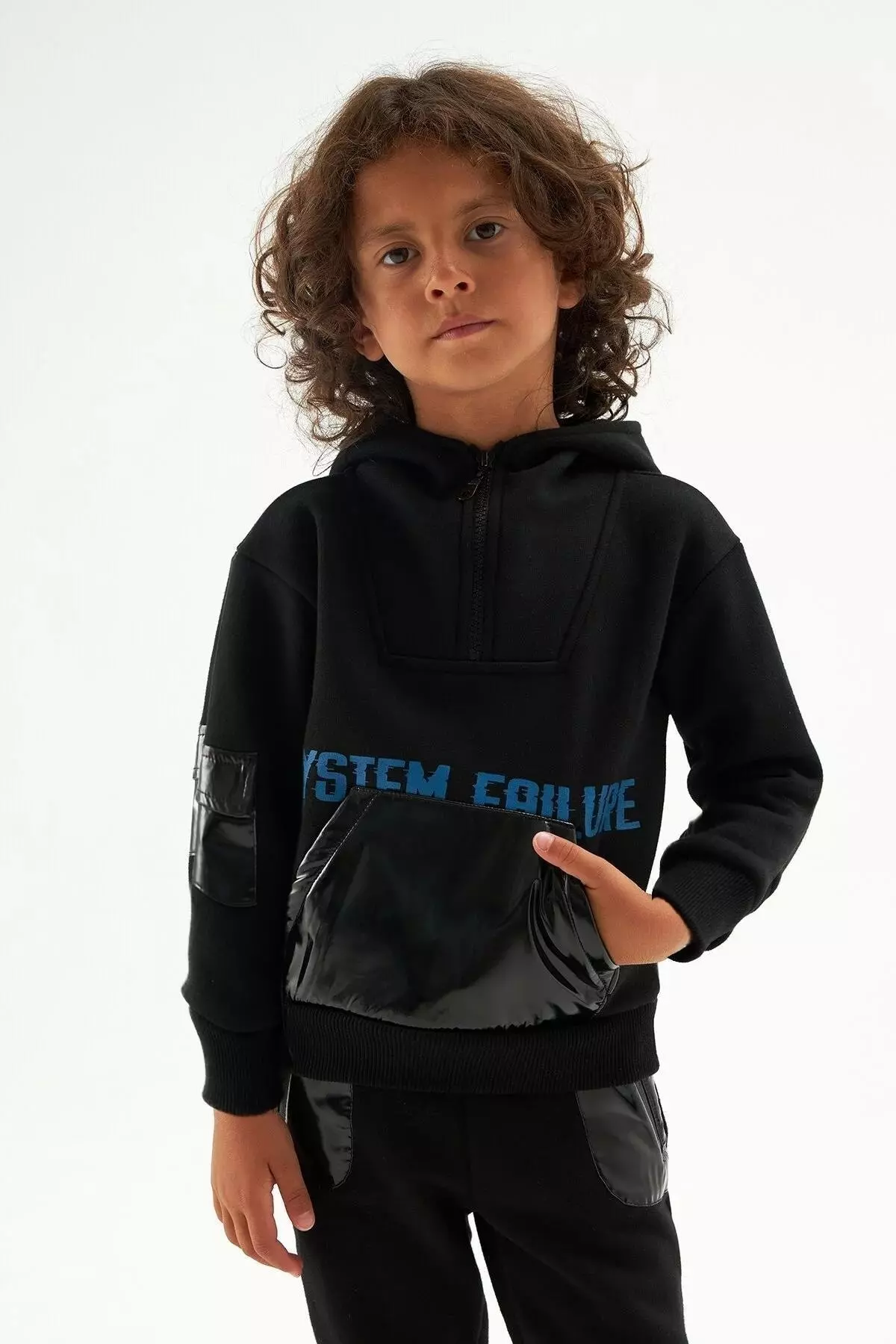Boy's Black Sweatshirt 22fw0nb3416
