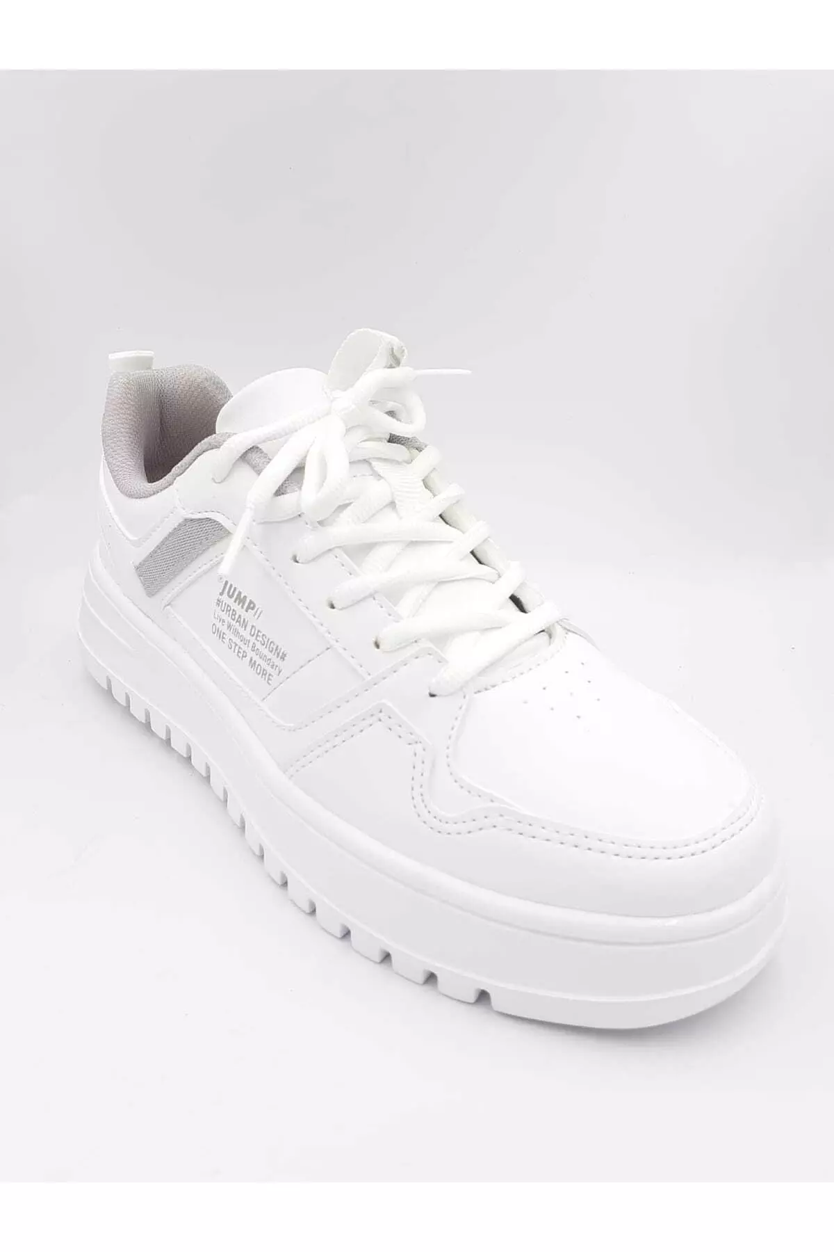 White - 27431 Men's High Top Lightweight Comfortable Casual Sneakers