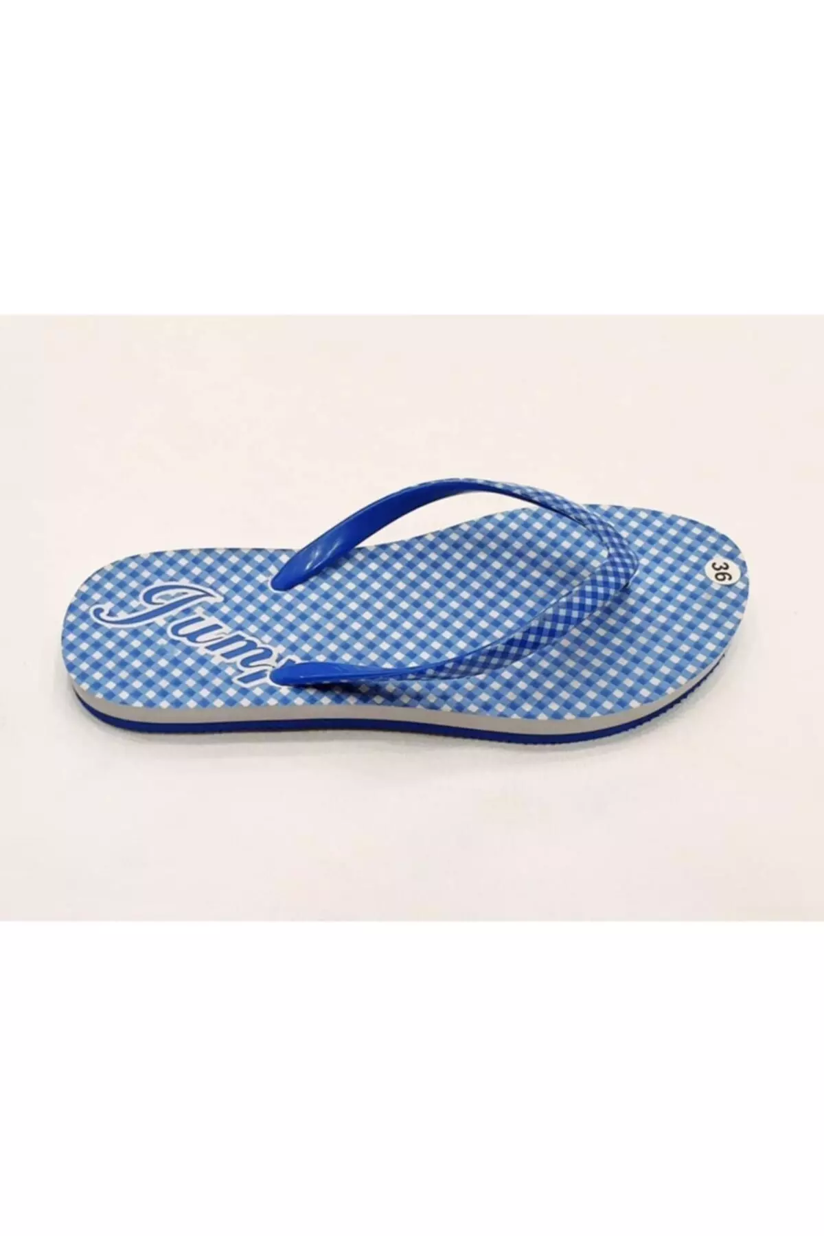 9921 D Open Blue Ladies Slipper