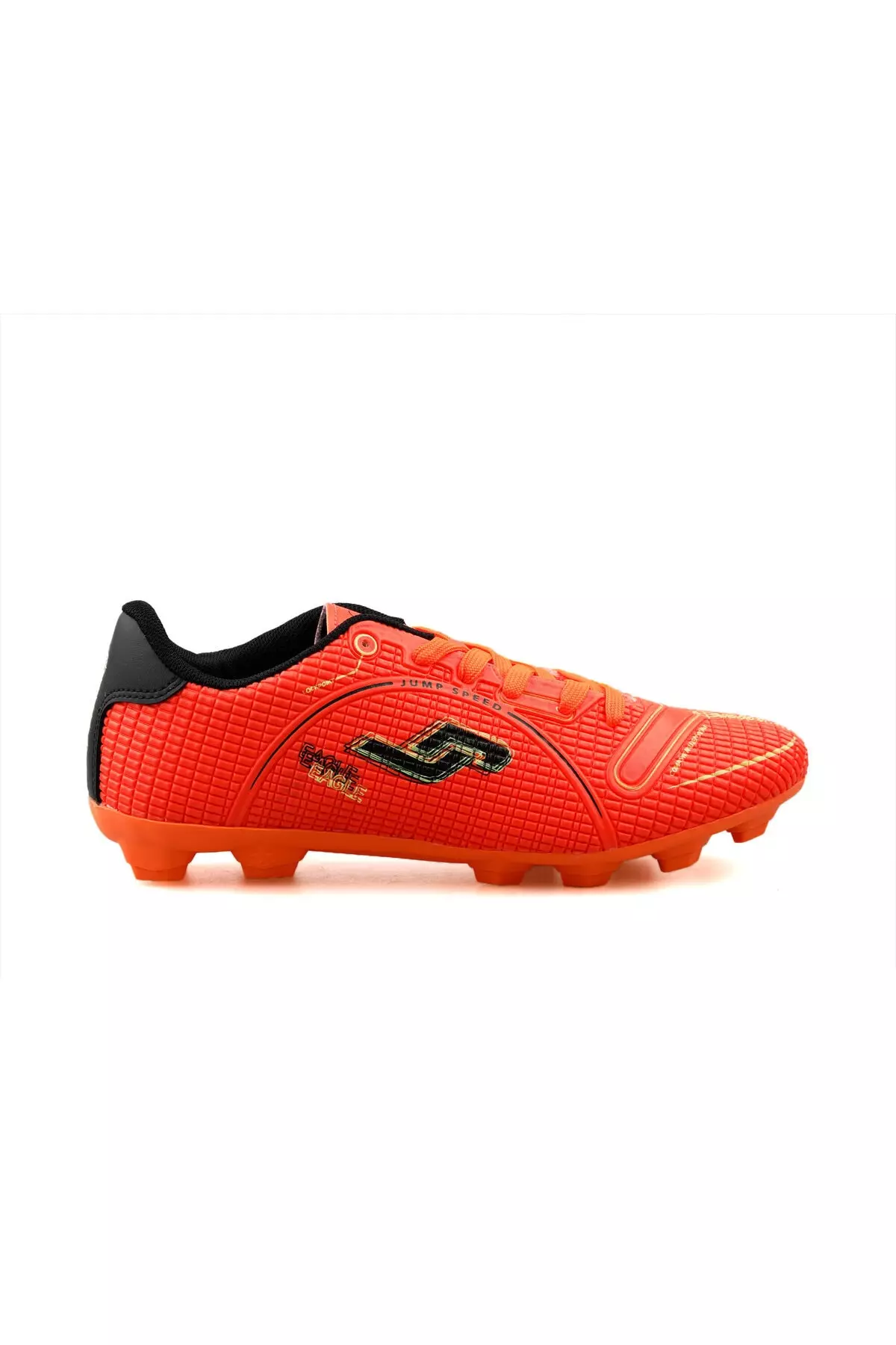 28223 D Orange Yellow Black Men's Artificial Turf Cleats 28223-D-ORANGE-YELLOW-BLACK Orange