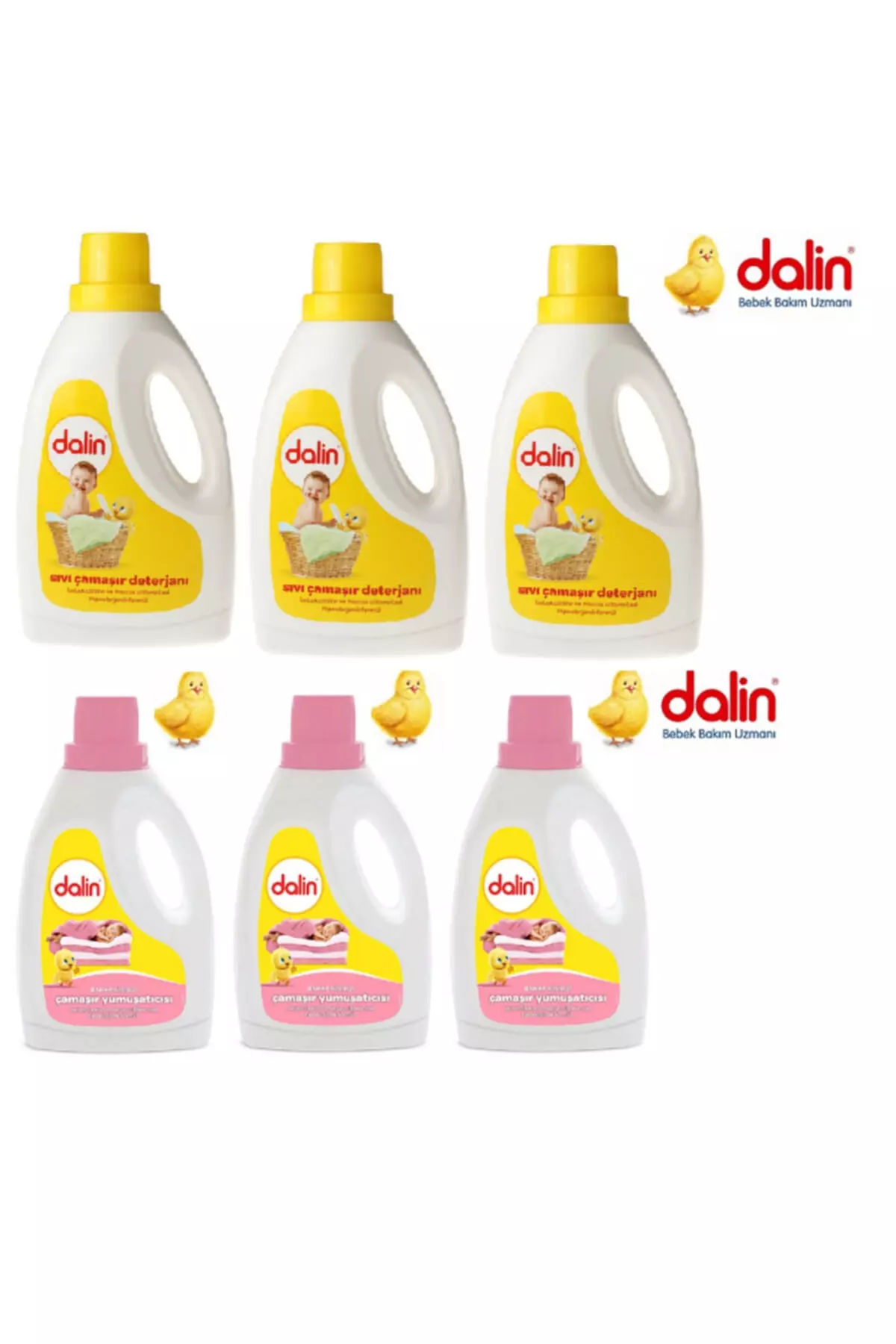 3 X 1500 Fabric Softener Spring Lullaby 3 X Detergent 1500ml