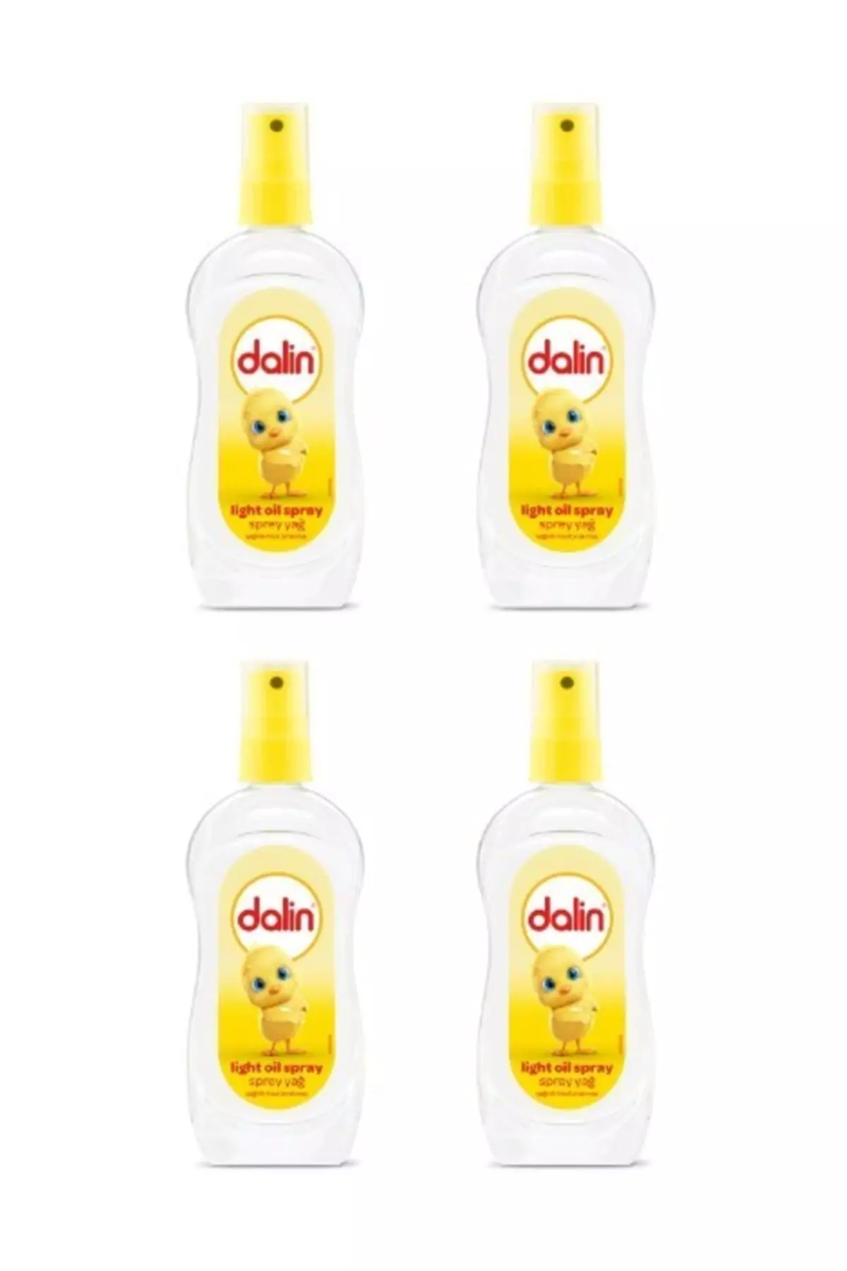 Light Oil Spray Baby Oil 200 Ml X 4 Pieces