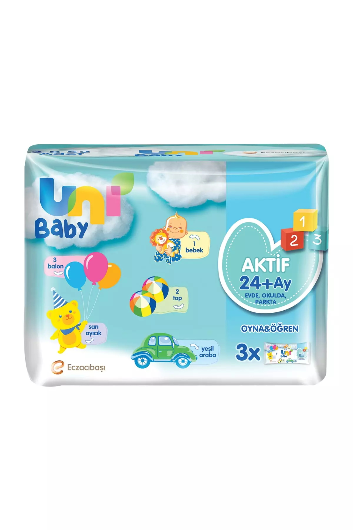Active Play Learn 24-Pack Wet Wipes with 1248 Sheets