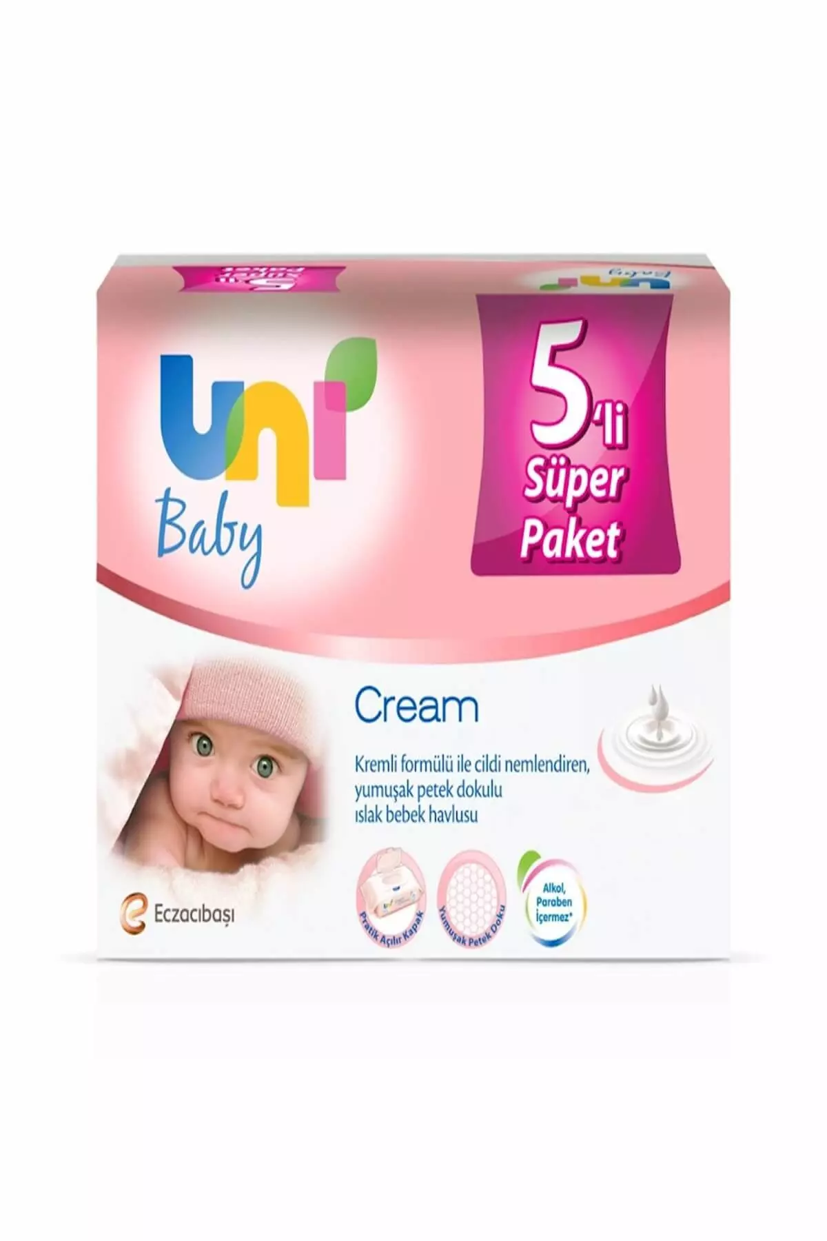 Cream Wet Wipes 5-Pack Advantage Package