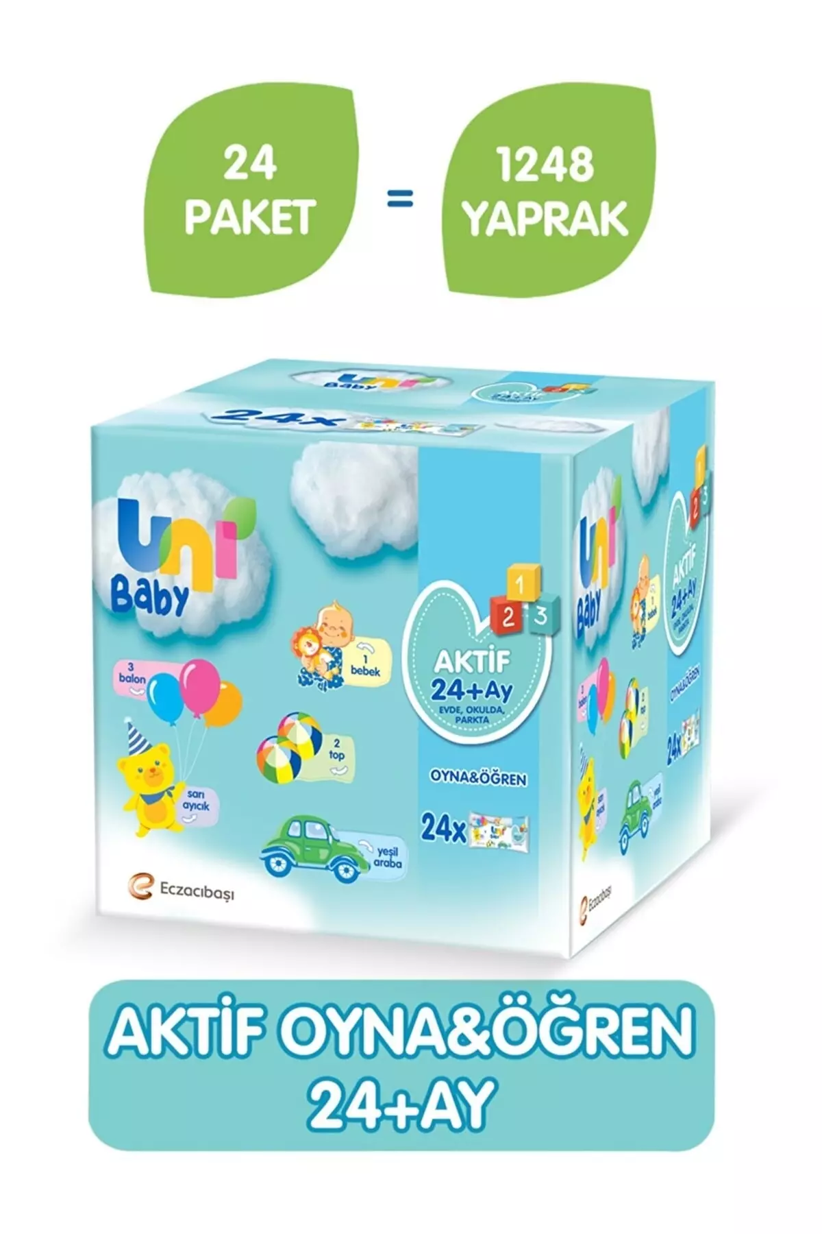 Play and Learn Wet Wipes 24-Pack 52x24 (1248 SHEETS)