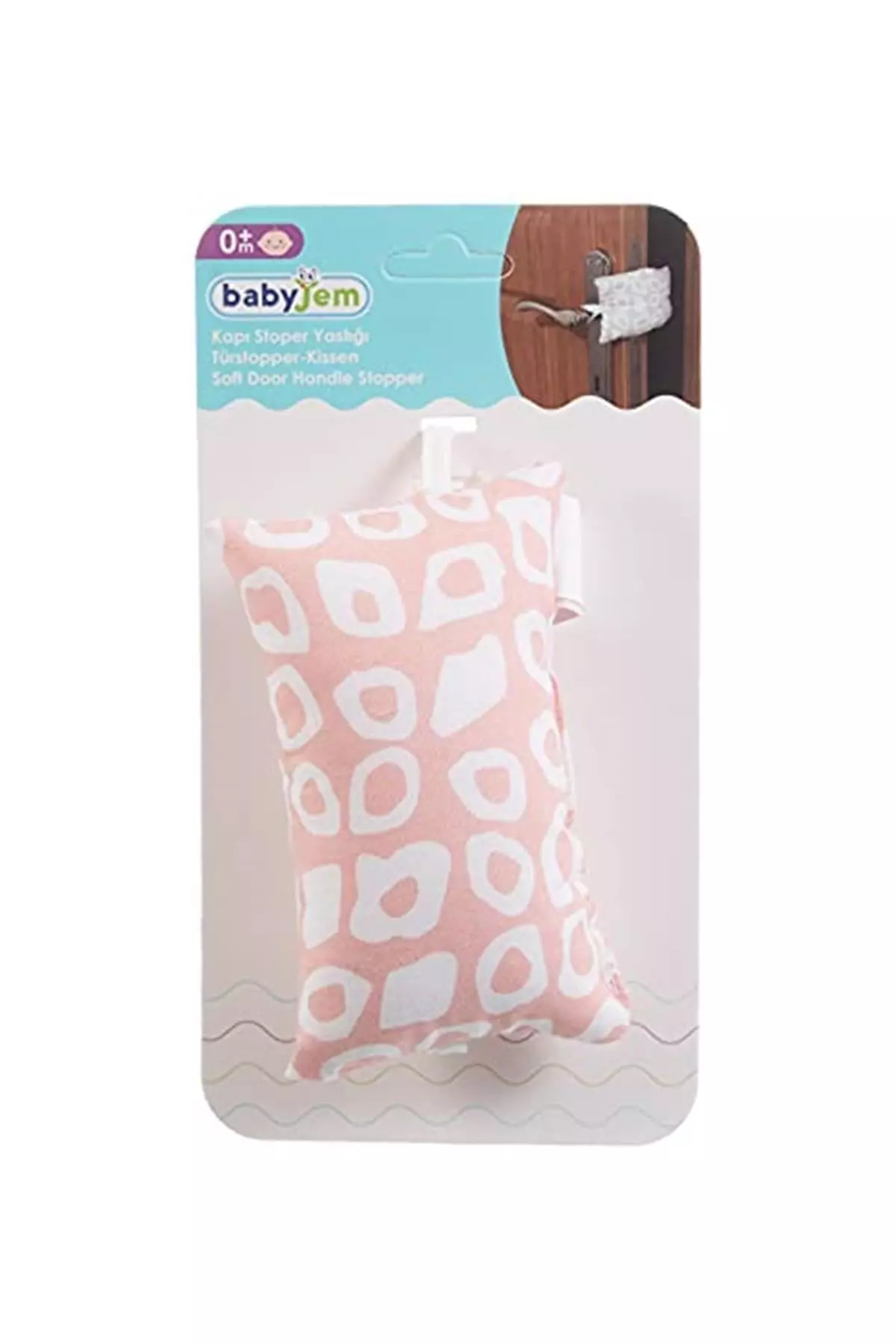 Door Stopper Cushion Pink Square