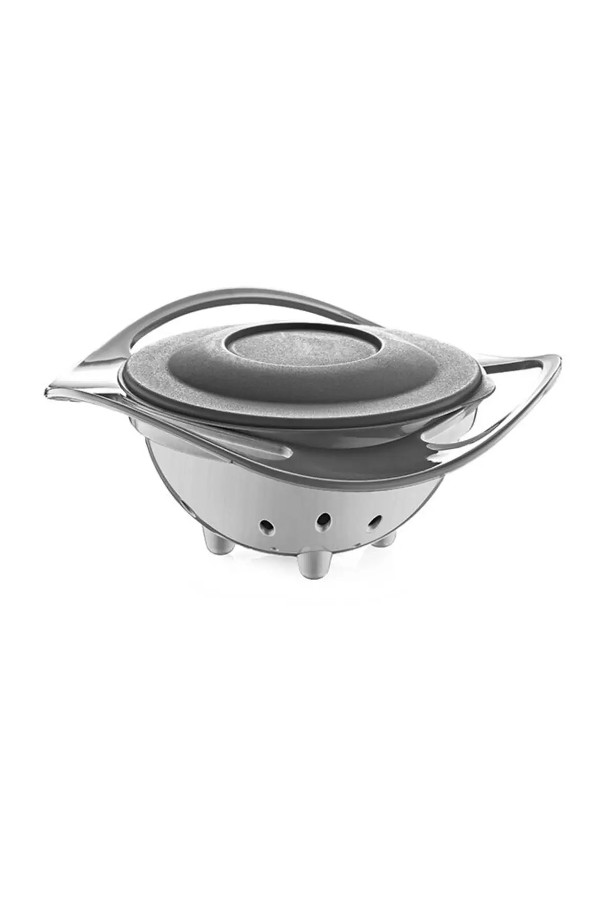 Non-Slip Gray Plate