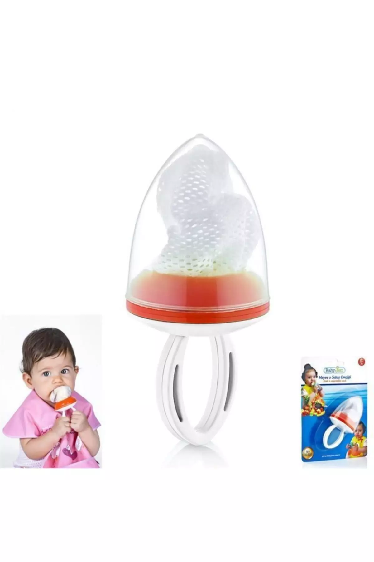Art-206 Fruit Vegetable Baby Pacifier Orange