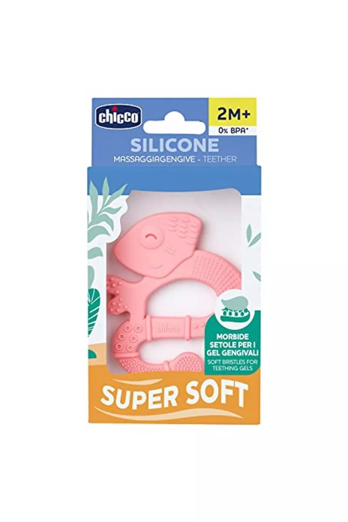 Soft Bristles Teether [lizard] Girl 2 months+ (lizard Teether)