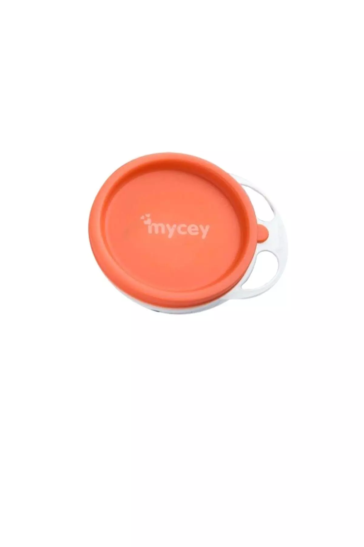 Covered Food Plate Orange