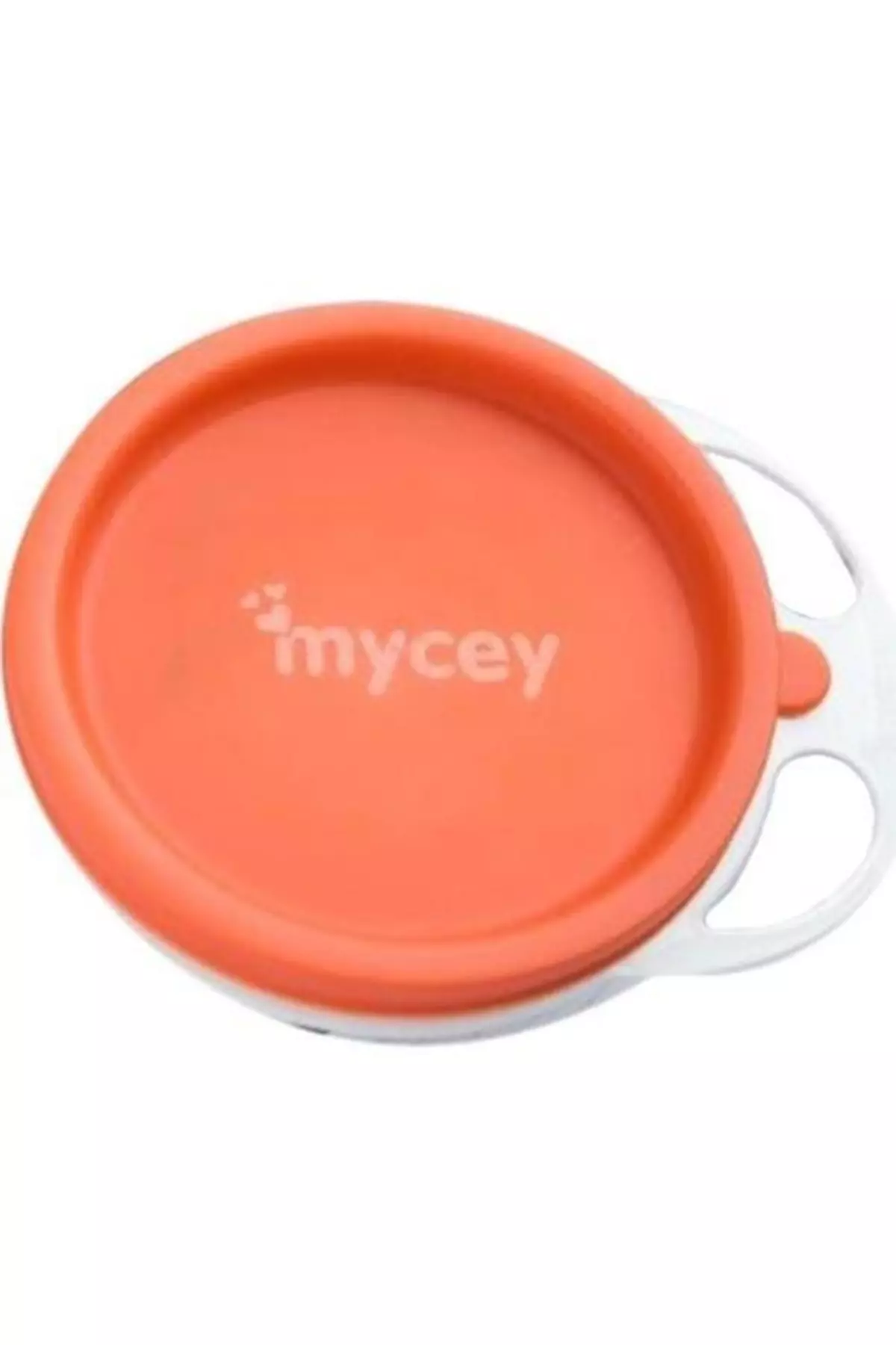 Covered Food Plate Orange
