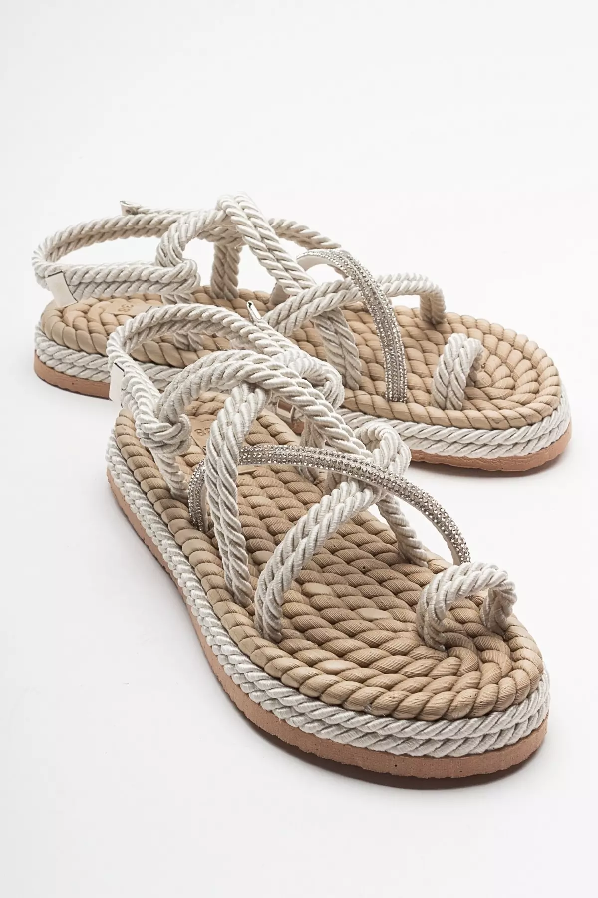 PRİNC Beige Stone Women's Sandal