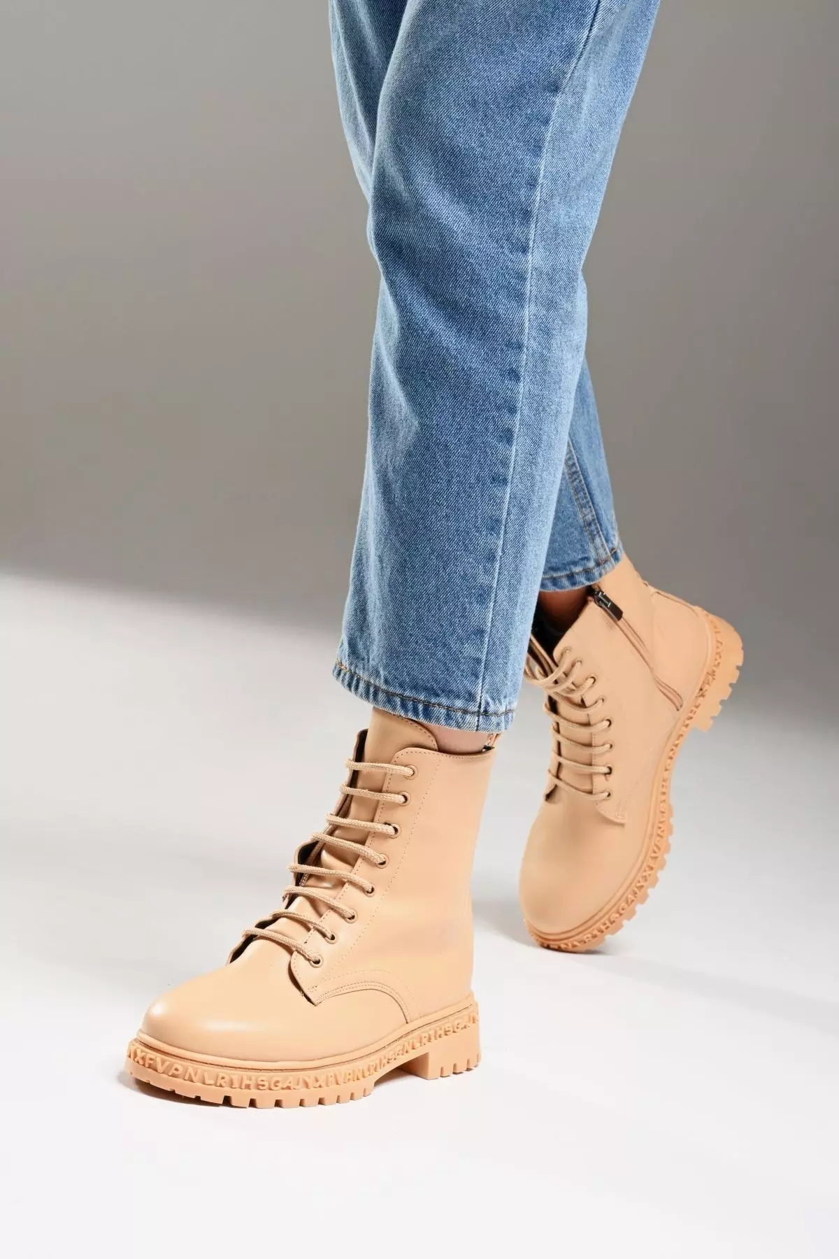 Letters Postal Beige Leather