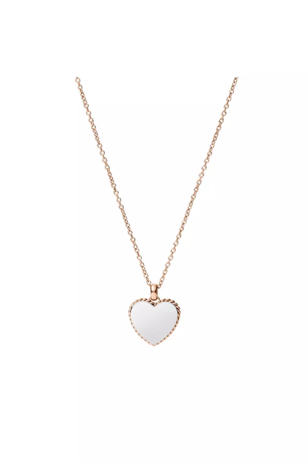 Woman Heart Necklace Jf03645-998