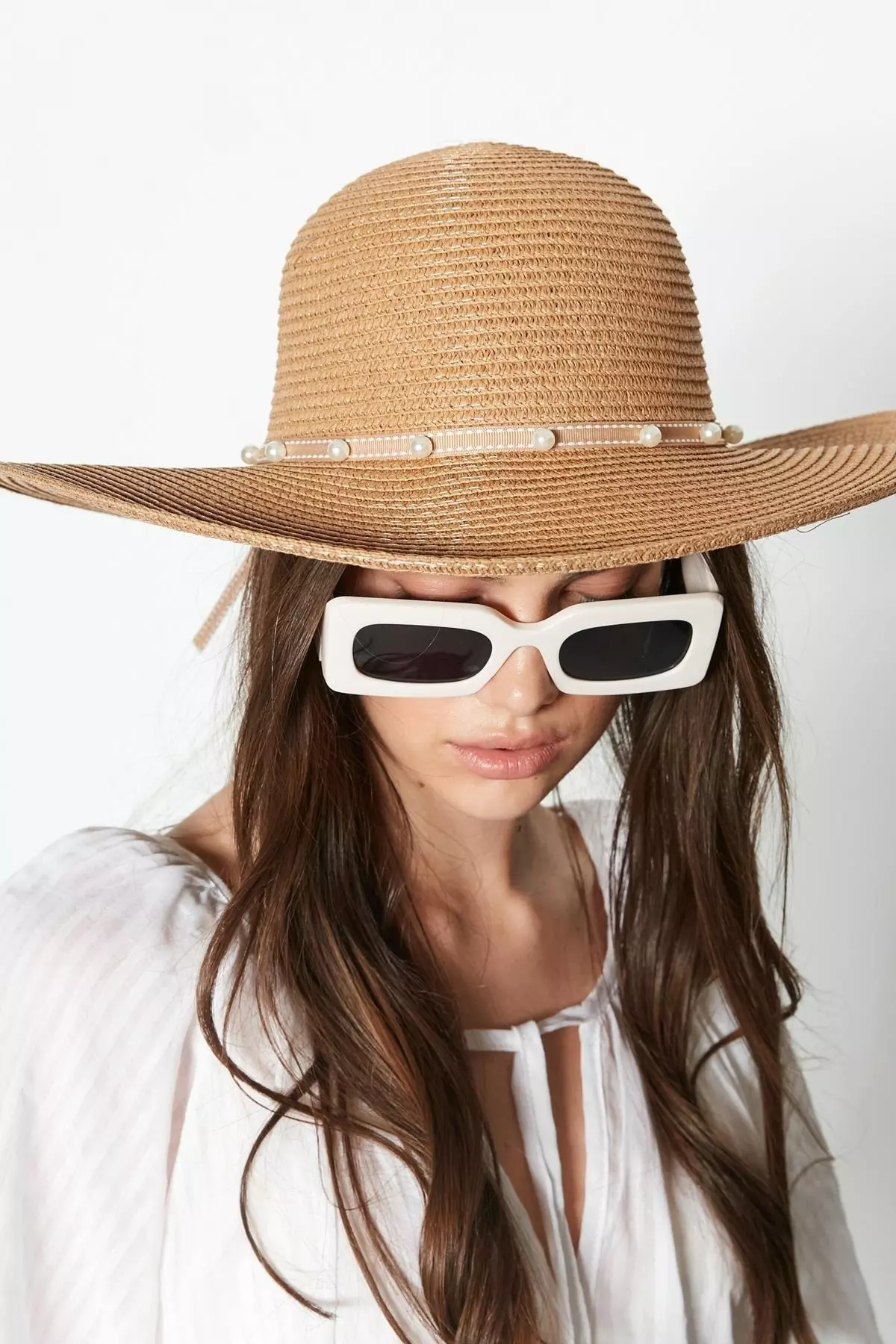 Woven Beach Hat Y23730-13 Mink