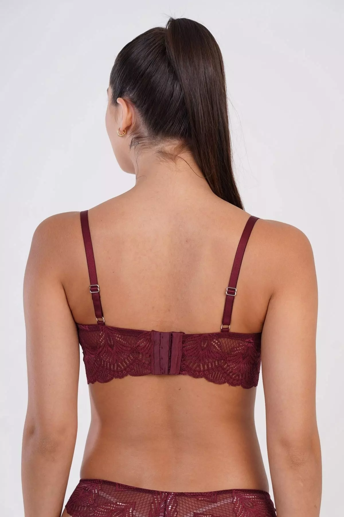Unpadded Bra C13017 Bordeaux