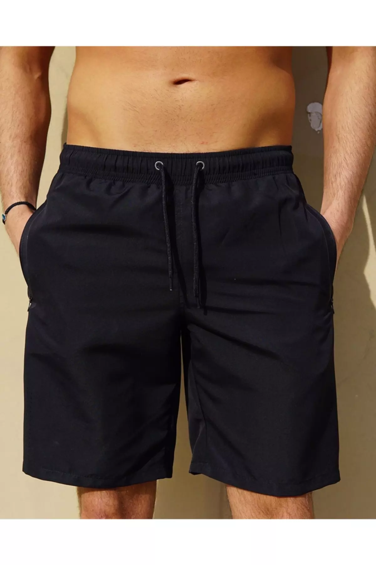 Men's Long Denim Shorts C12203 Navy
