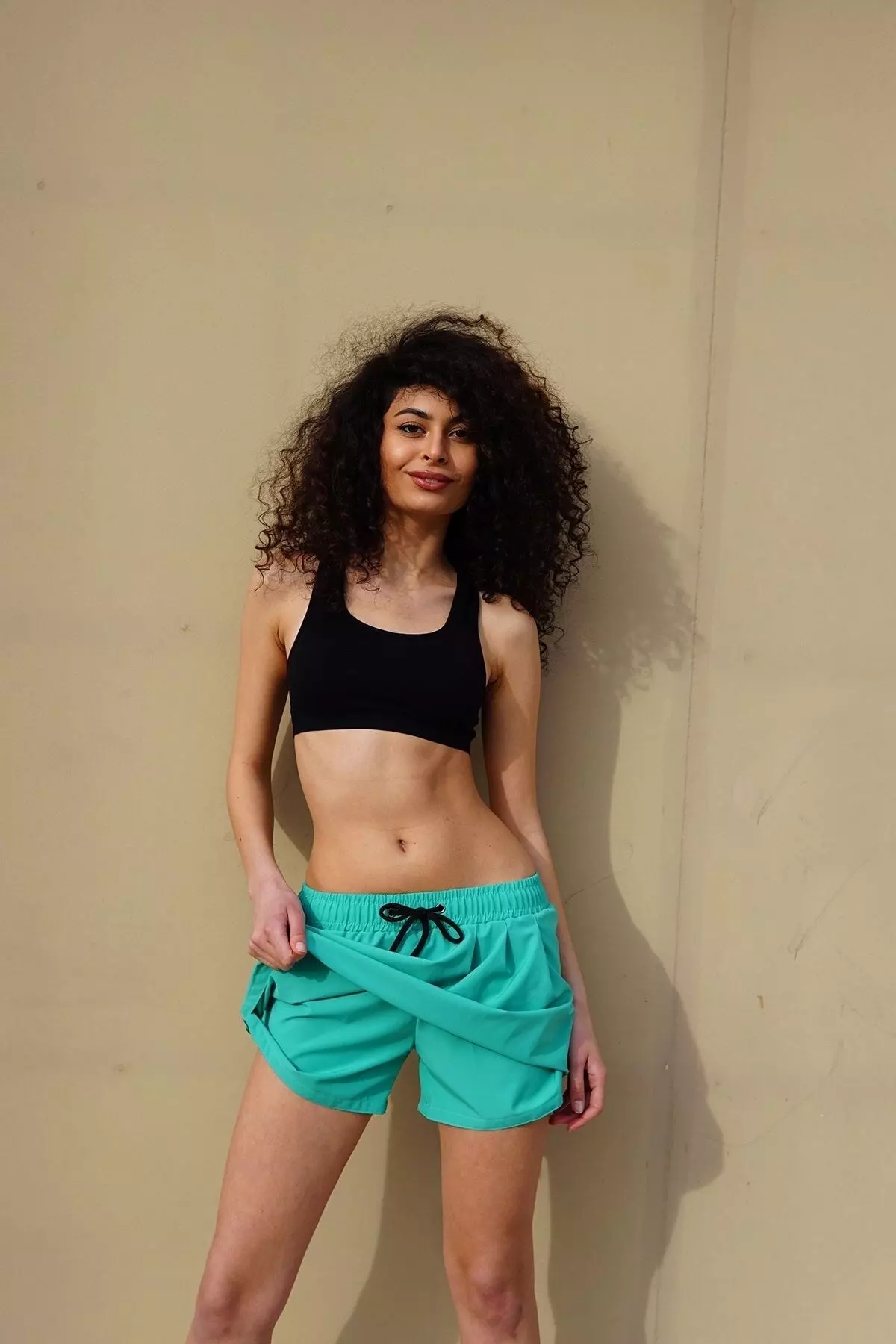 Women's Lycra Beach Shorts Skirt C1810 Mint