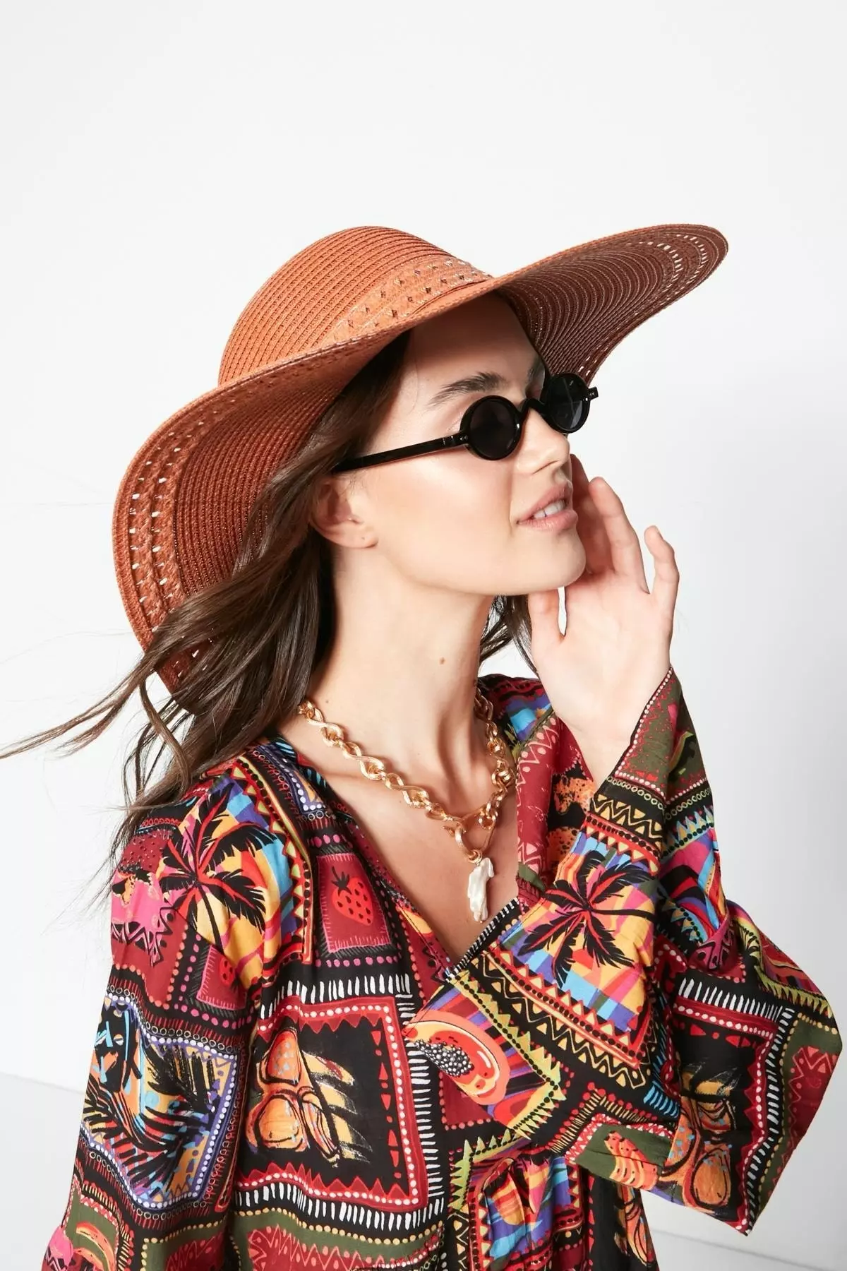 Woven Beach Hat Y23730-12 Hazelnut