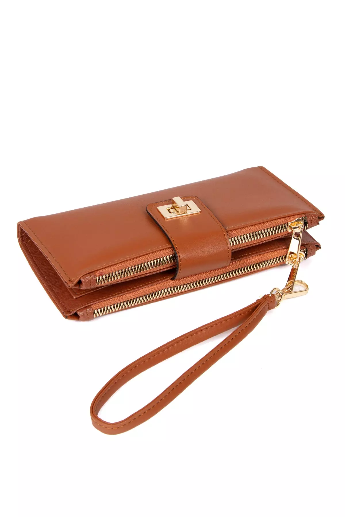 Women's Wallet Accessory and Cardholder Stylish Soft Textured Tan