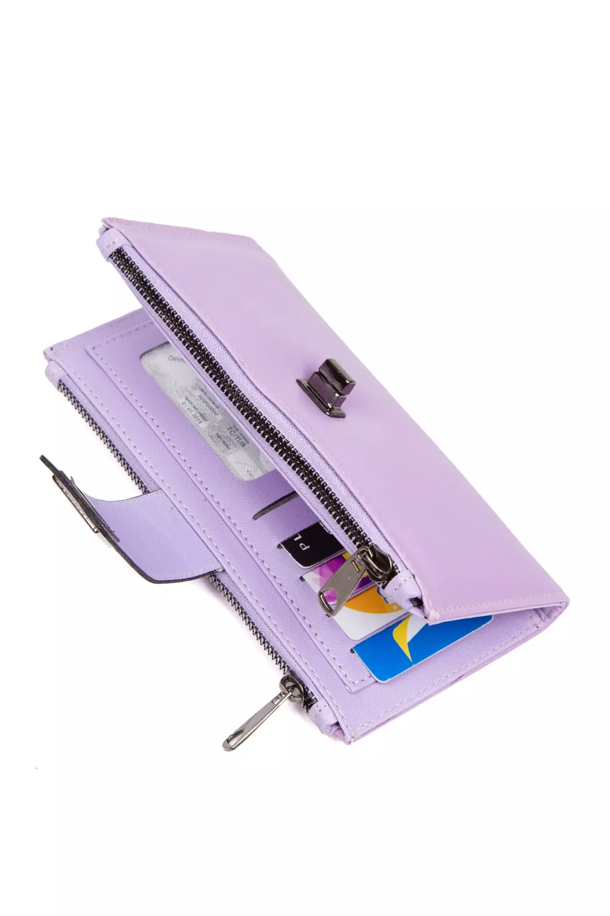 Purple Women's Wallet Accessory and Cardholder Elegant Soft Textured (Height: 20cm Width: 10cm)