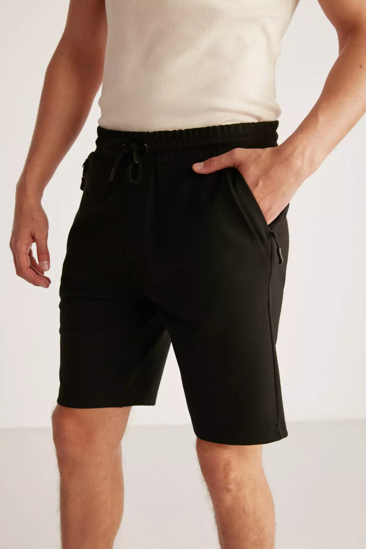 Camılllo Straight Regular Black Shorts & Bermuda