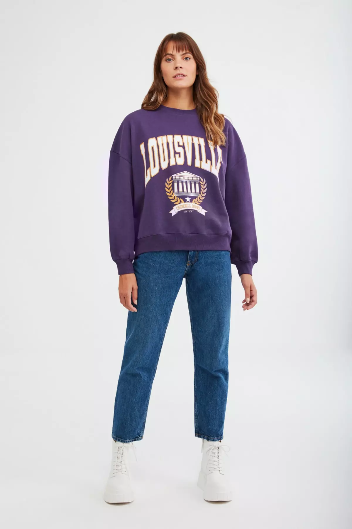 Ramona Oversized Purple Sweatshirt