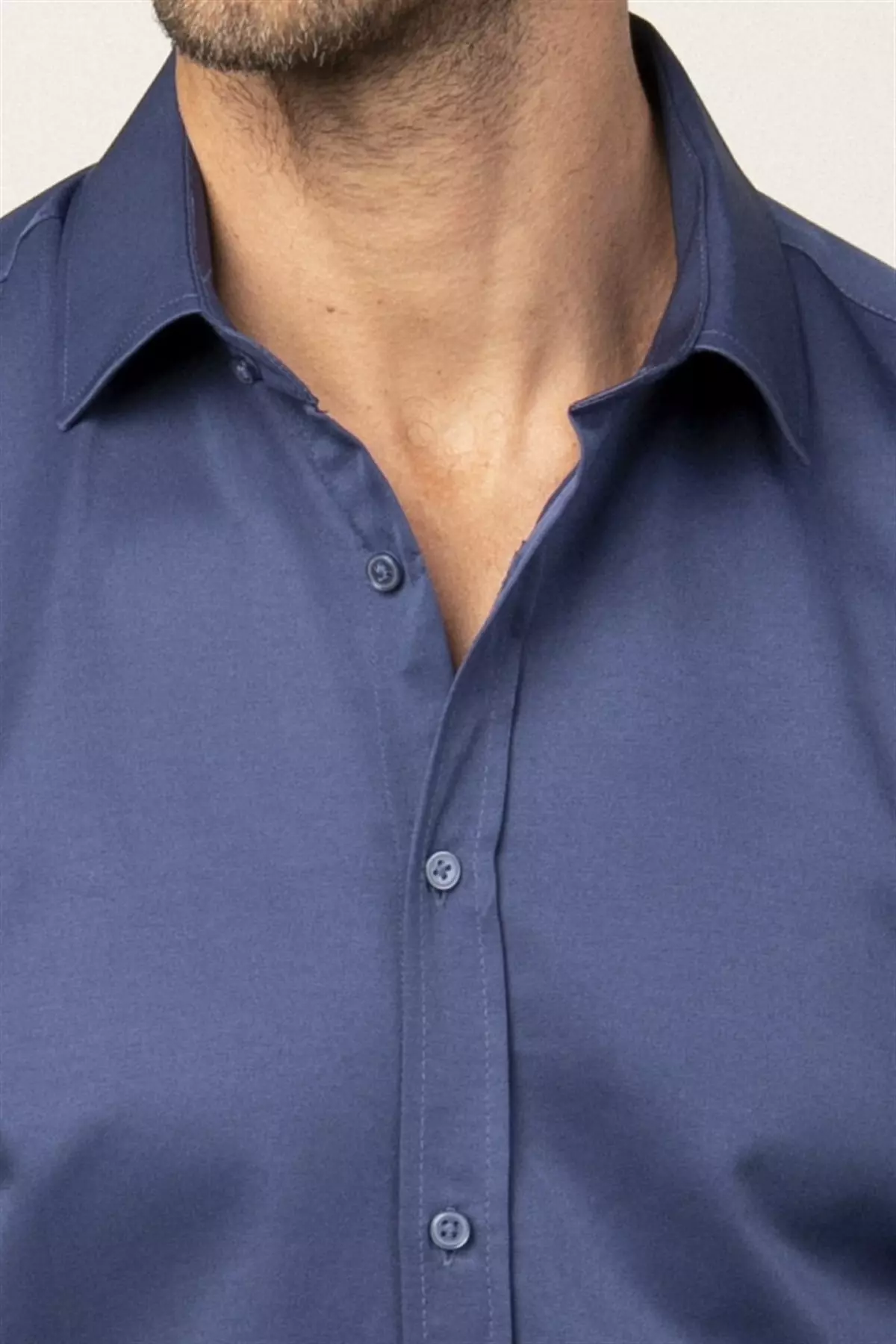 Modern Slim Fit Flat Satin Men's Shirt