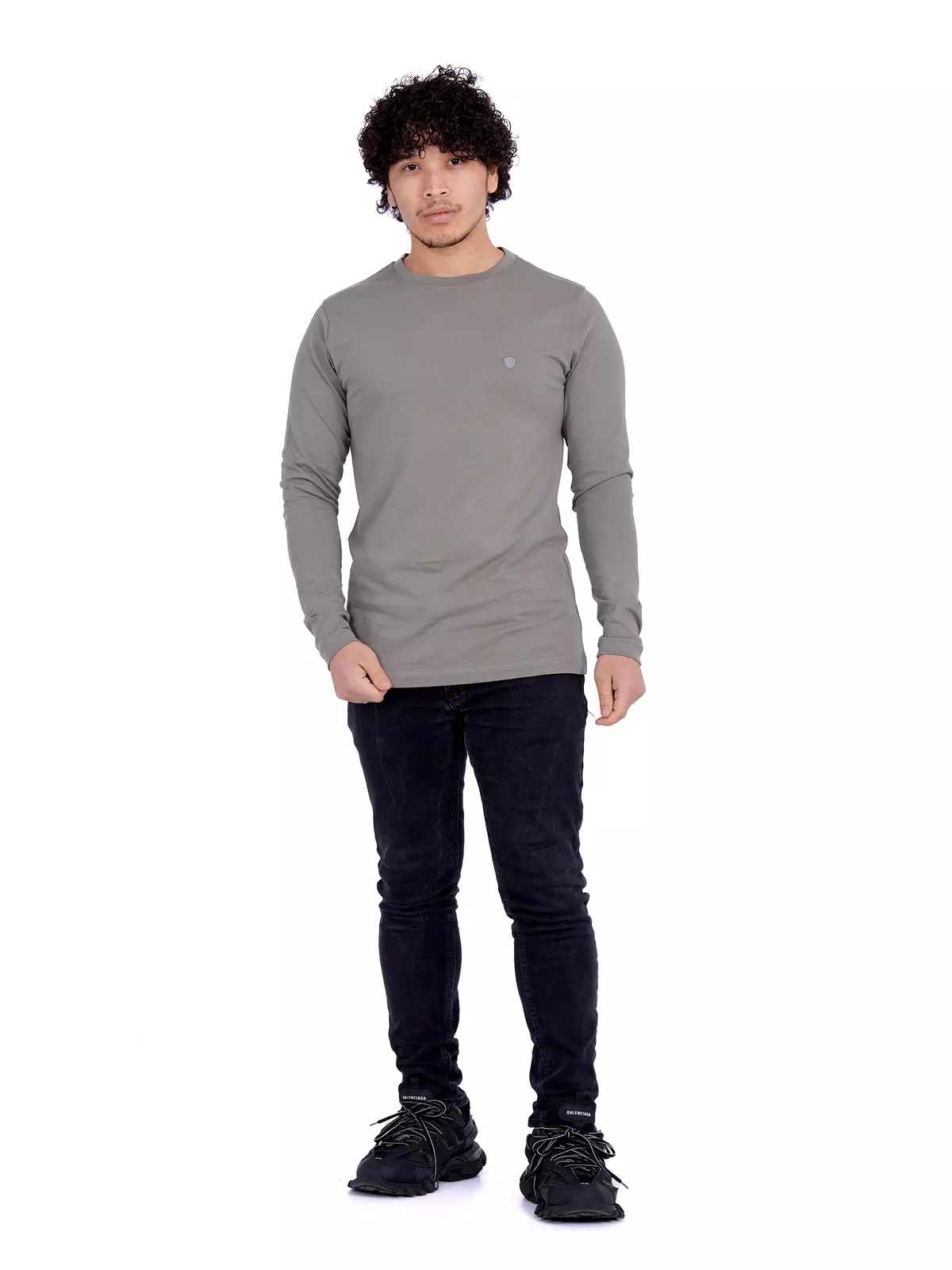 Men's Long Sleeve T-Shirt Khaki 12501