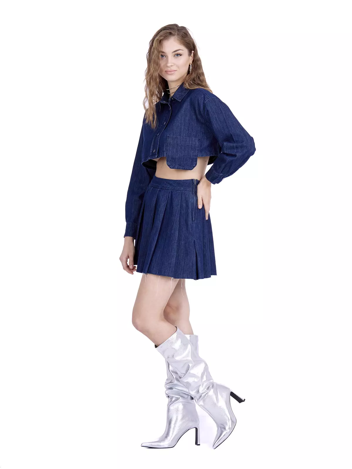 Kadın Denim Etek Mavi 6517