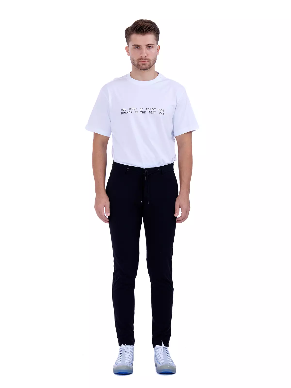 Men's Cotton Trousers Black 44288