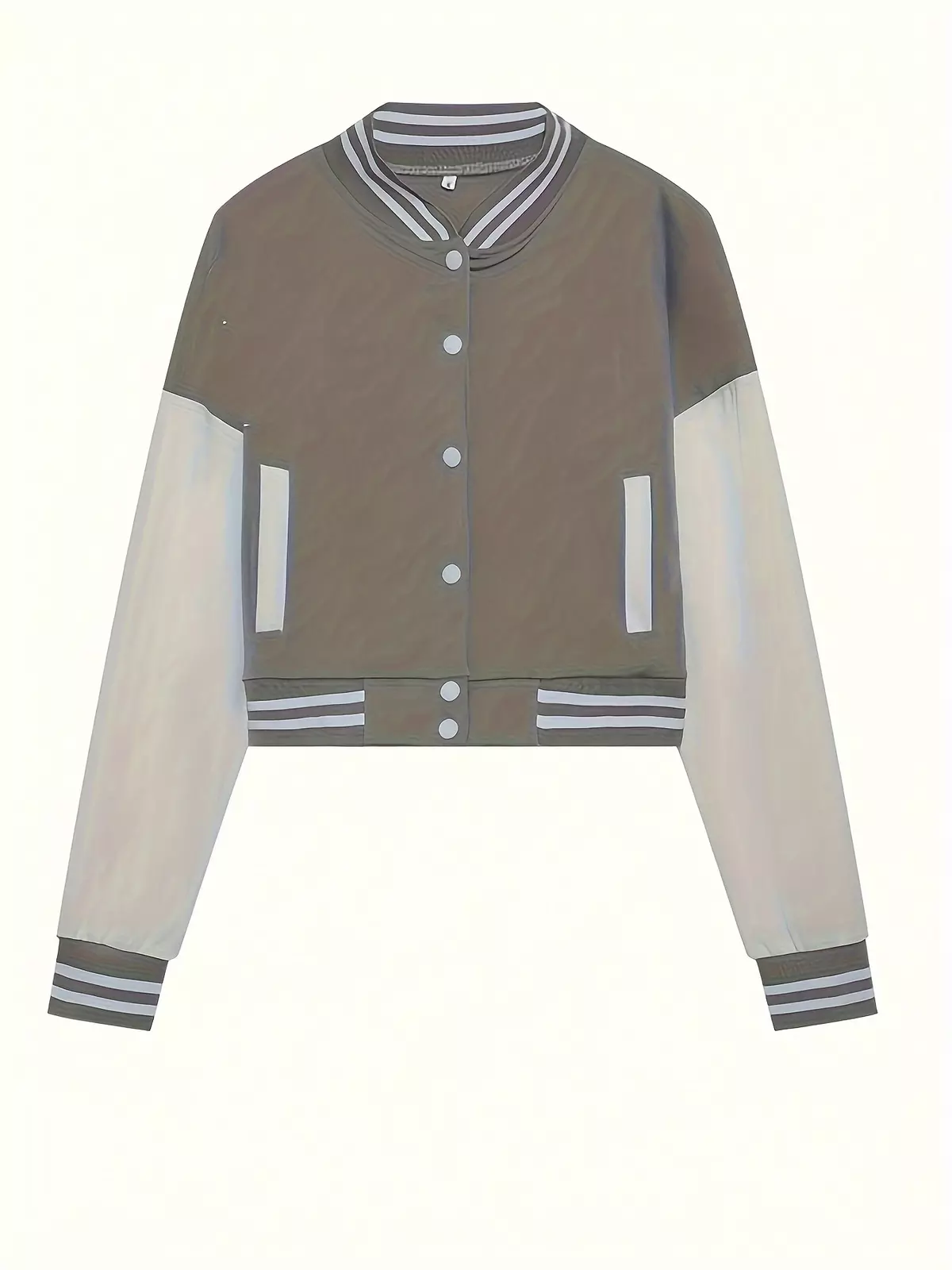 two-piece Women's Stylish Color Block Jacket and Jogger Pants Set - Comfortable and Fashionable Casual Outfit-Green