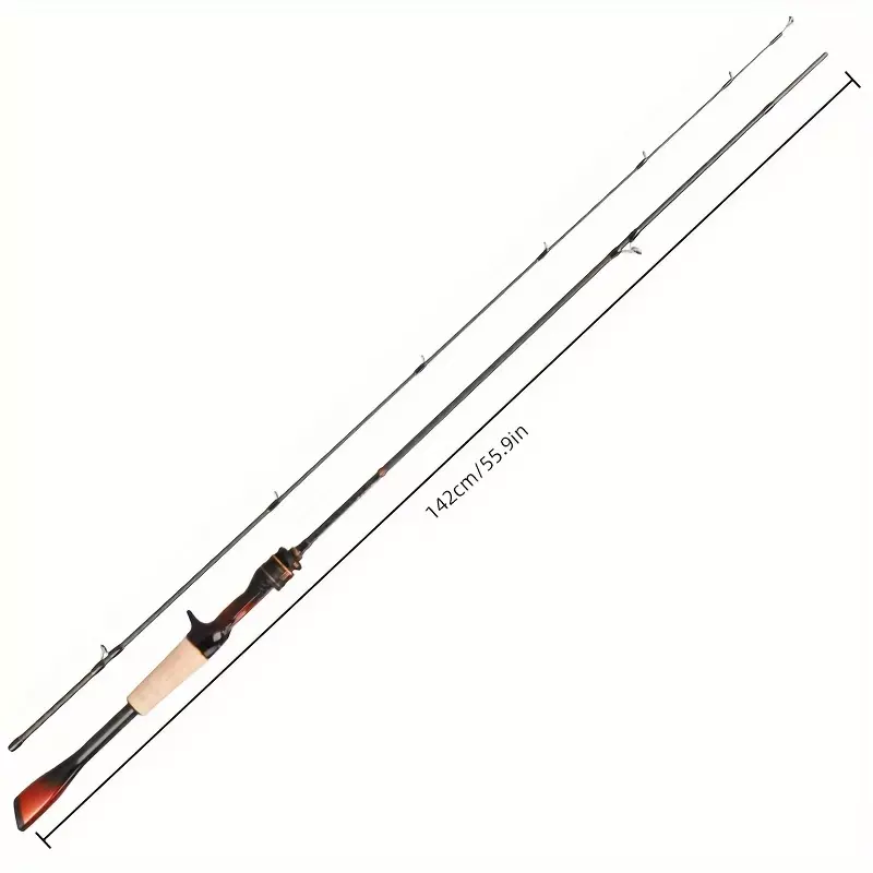 1pc UL/L Carbon Fiber Fishing Rod, 55.91-77.95 Inch Fishing Rod, Suitable For 0.04-0.28oz Bait Weight, Fishing Tackle