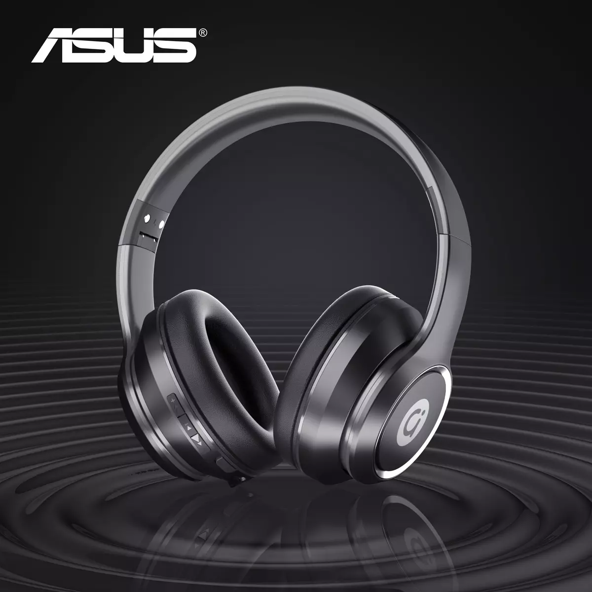 ASUS AS-D96 Wireless Gaming Headphones - HD Sound, Low Latency, Sound Isolation, Long-Life Battery, and Mic-White Orange
