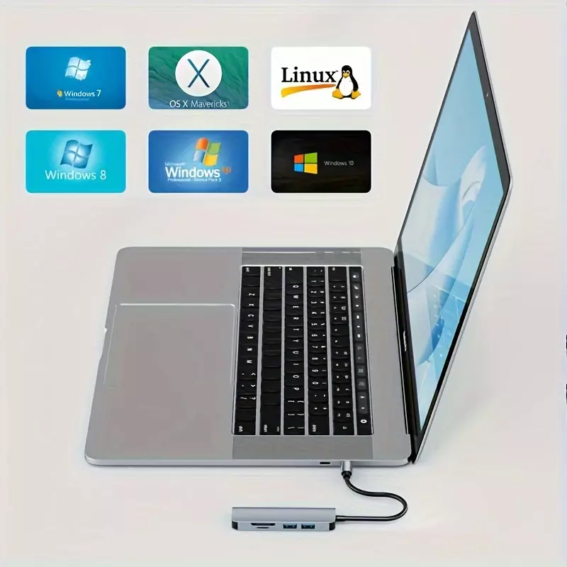 USB Hub5 In 1 Hub One Drag Four 3.0 Laptop Typec Splitter USB Extension