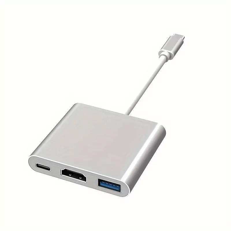 USB C Adapter With 4K HDTV, SD/TF Card Reader, Docking Station, PD 100W, 8 In 1 USB C HUB, USB C Port, USB 3.0, USB 2.0, RJ45 Ethernet, Compatible With MacBook Pro/Air, USB C Laptops And Other Type C Devices