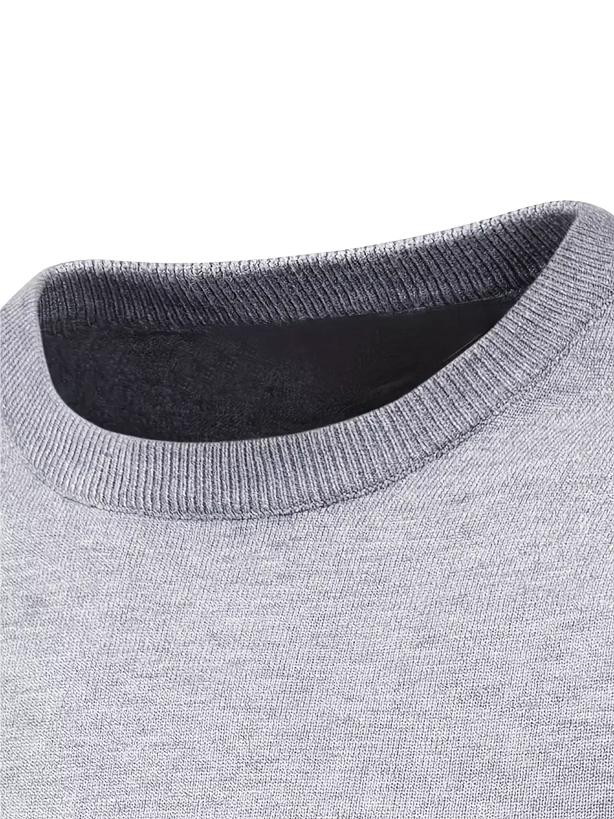 PARIS Print Men's Casual Stretch Long Sleeve Knitted Round Neck Sweater, Spring Fall Pullover Top-Black