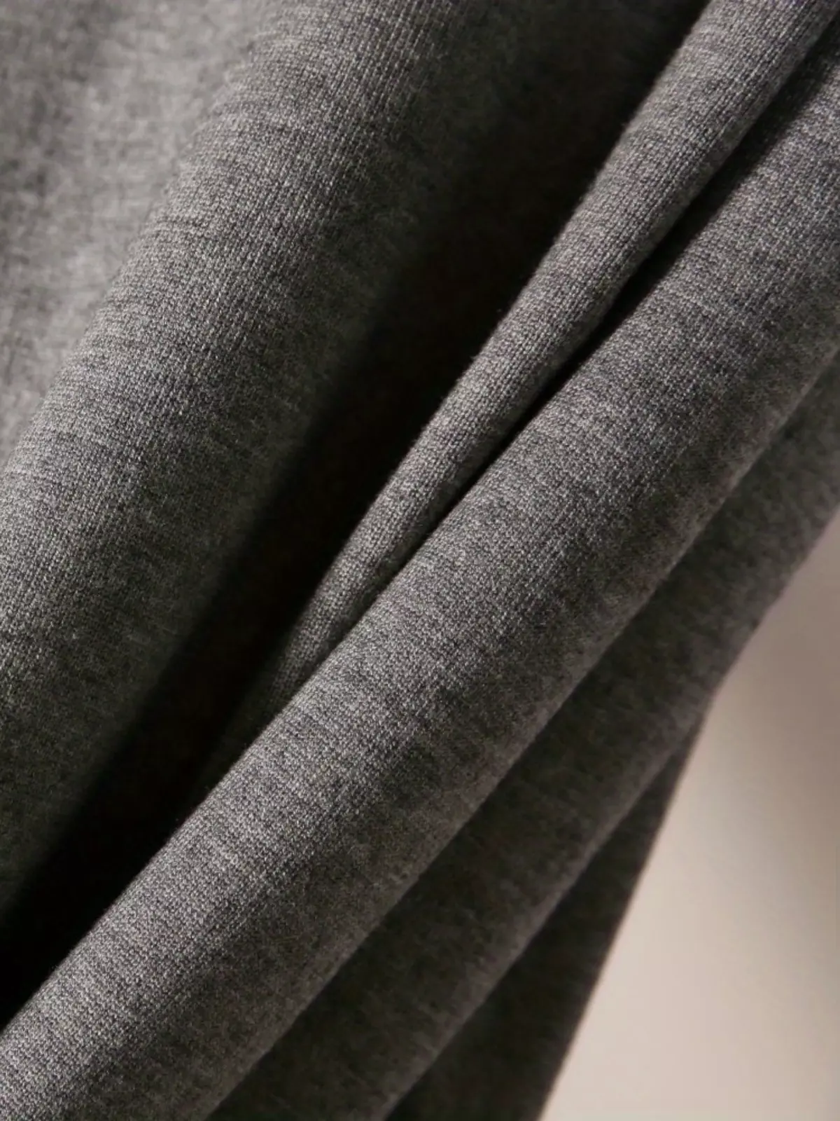 Men's Winter Crew Neck Pullover Sweater - Casual Rib-Knit Stretch, Sleek Skinny Fit, Solid Color-Beige