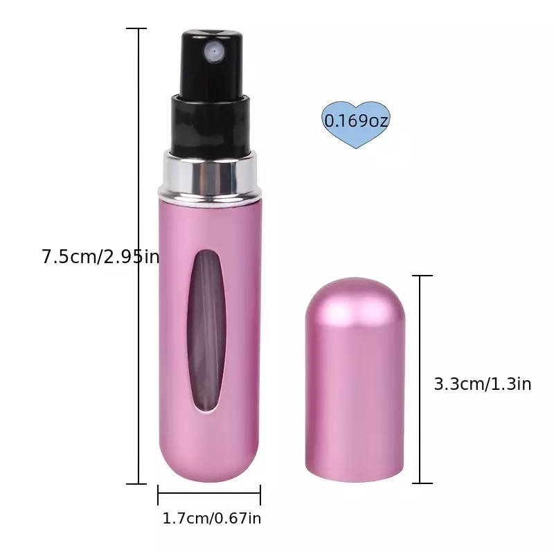 Compact And Refillable Perfume Spray Bottle - Perfect For Traveling-Matte Golden