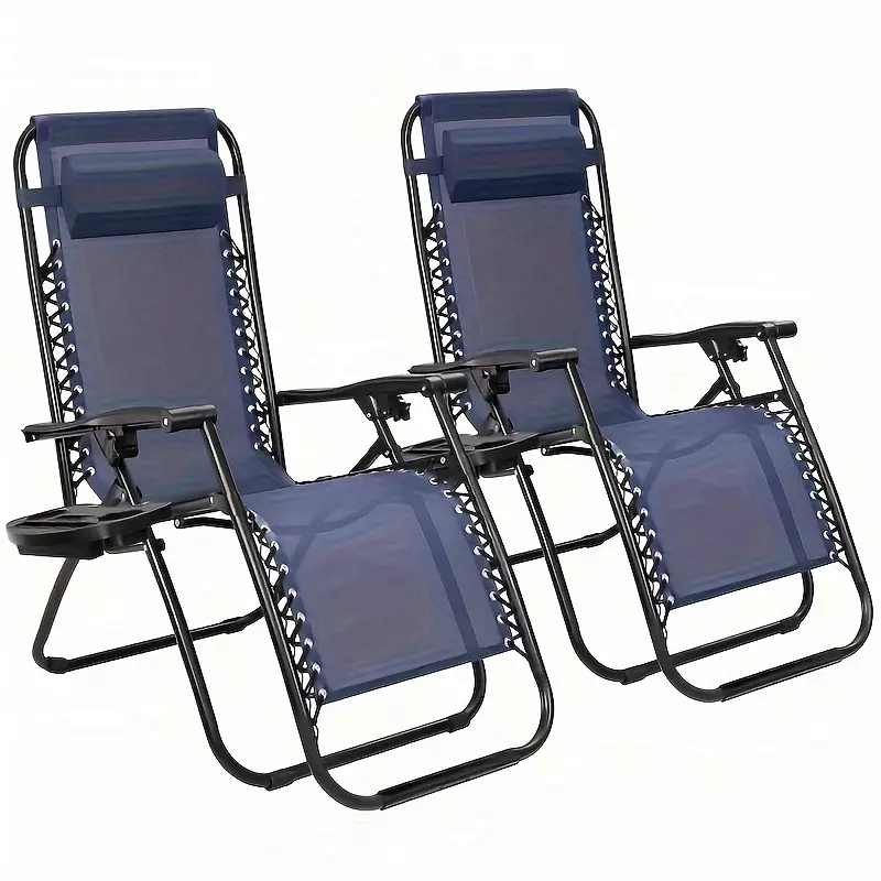 Homall Folding Zero Gravity Chair (Set of 2)-Dark Gray