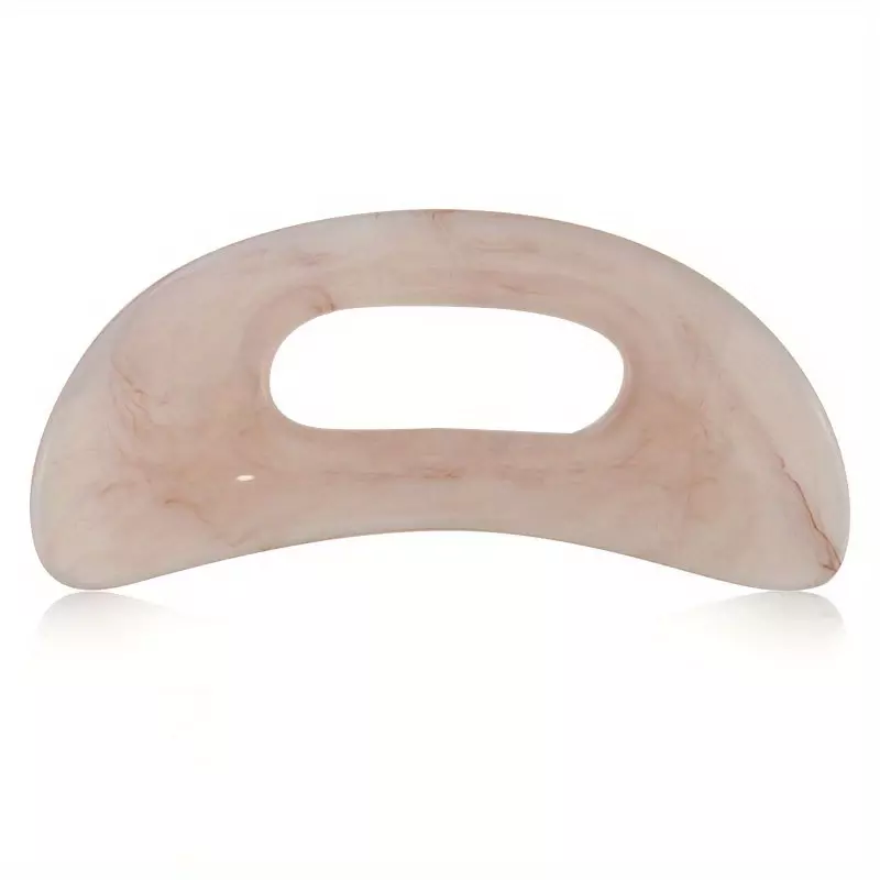 Gua Sha Massage Tool With Handle Resin Massage Tools Lymphatic Drainage Massager Body Gua Sha Tools For Full Body Men Women-Burgundy