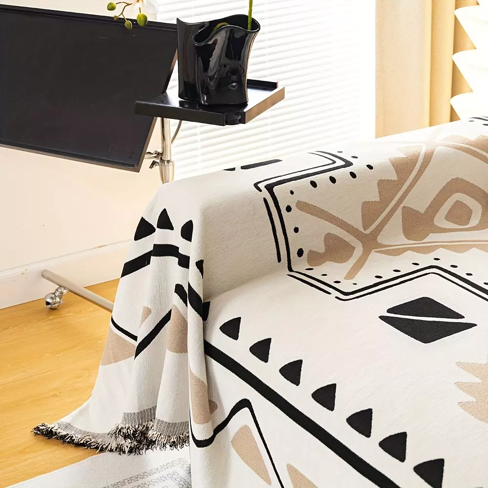 Vintage Easy-Care Sofa Throw - Non-Slip, Pet-Friendly Furniture Protector, Fits All Sofas