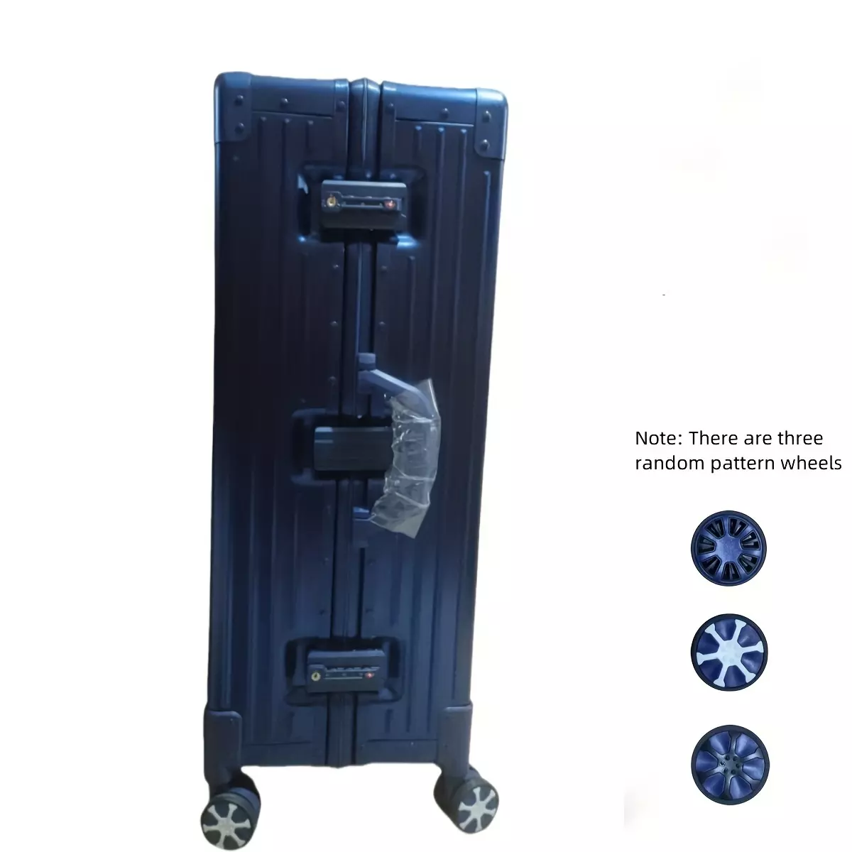 Minimalist Solid Color Travel Trolley Case, Versatile Hard Shell Travel Trolley Case With Spinner Wheels Decor-Black