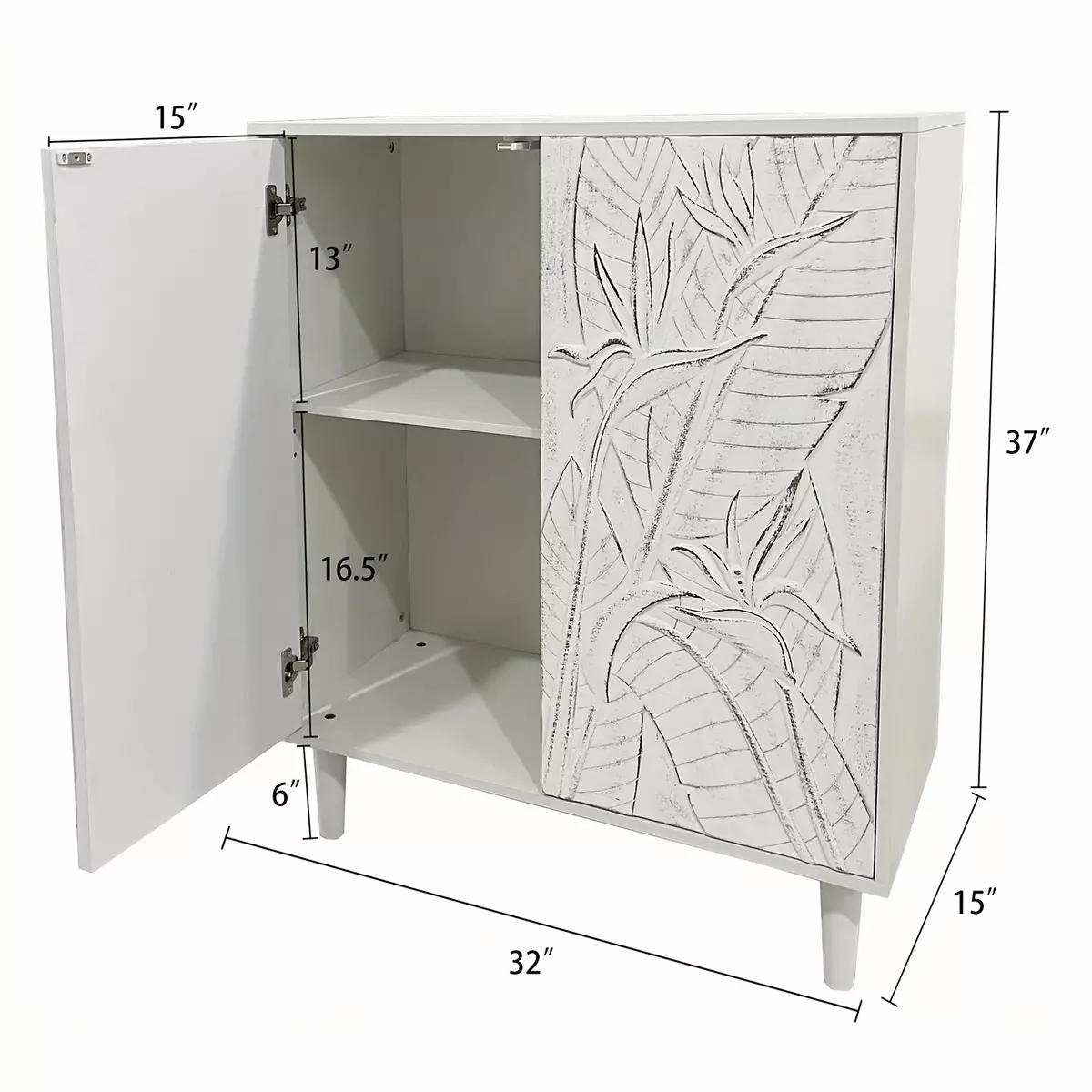 A Stylish Storage Unit With Two Doors