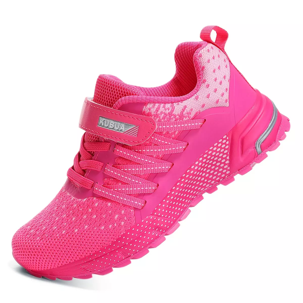 Girls Running Tennis Shoes, Lightweight Breathable Wear-resistant Sport Shoes, All Seasons-Pink