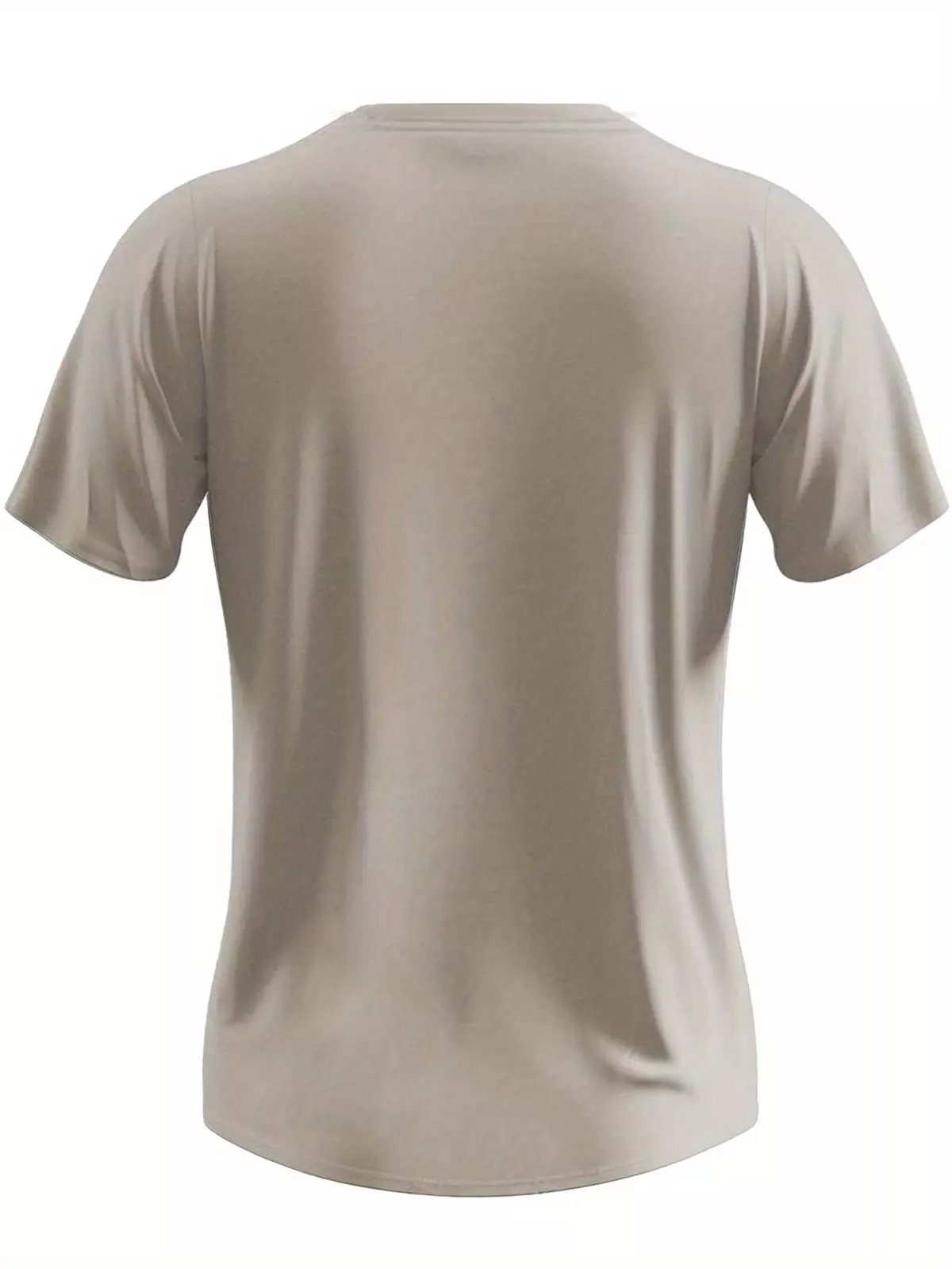 Go Fishing Immediately Fitted Men's T-Shirt, Sweat-wicking and Freedom of Movement-Khaki