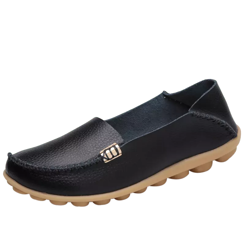 Ultra-Soft Women’s Peas Shoes - Cushioned Comfort, Lightweight Penny Loafers for Everyday Elegance-Coffee