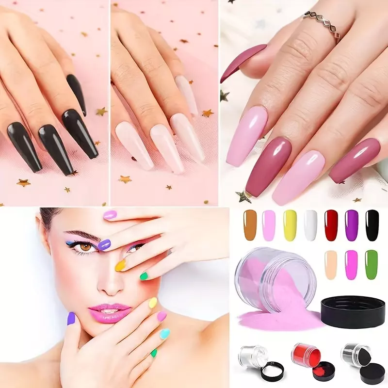 24 Color Acrylic Nail Powder Set, Acrylic Powder Set, Nail DIY Art Design, Acrylic Nail Art 3D Nail Sculpture French Nail Extension, Gift for Women