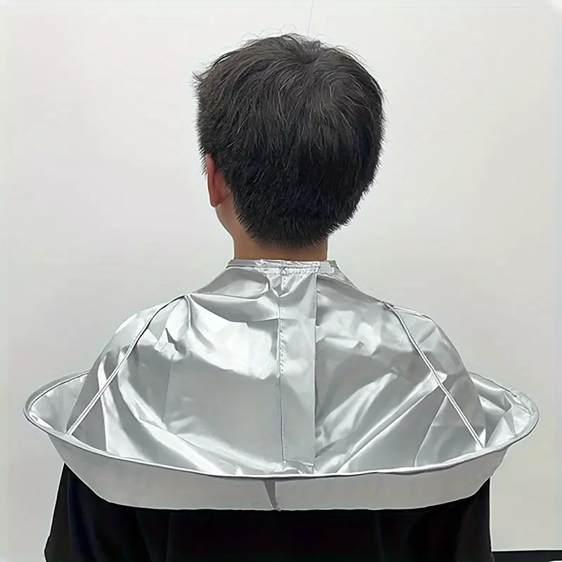 1pc Hair Cutting Cape Hair Cutting Bib Professional Hair Cutting Cape DIY Umbrella Cover-Black