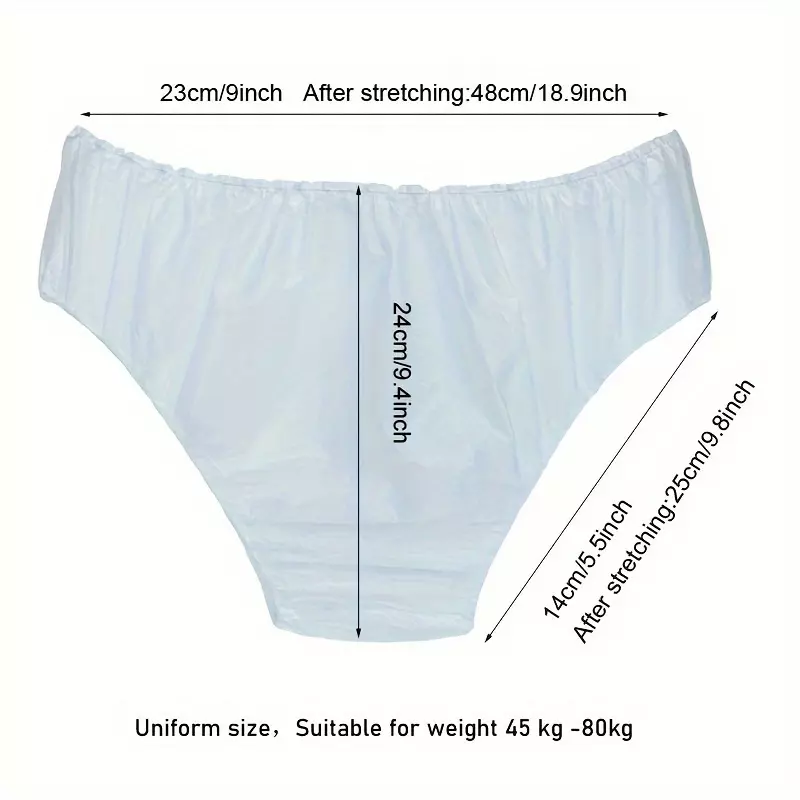 30pcs Women's Disposable Underwear - Individually Packaged Non-woven Panties For Travel, Beauty Salon, And Sauna